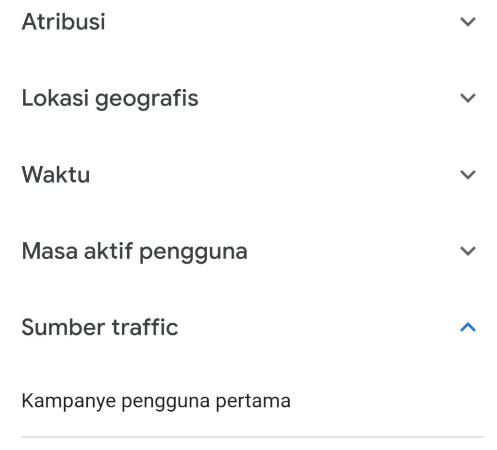 Cara mengecek traffic organik di Google Analytics